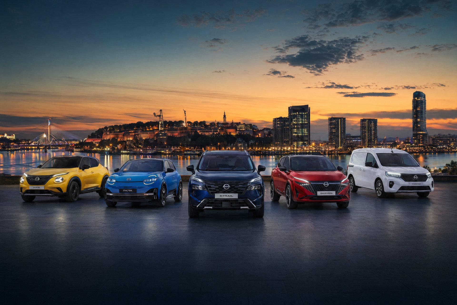 Nissan lineup - Micra, Juke, Qashqai, X-Trail, Townstar
